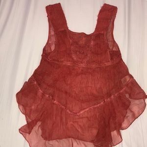FREE PEOPLE sheer top